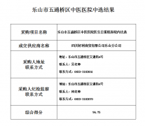 乐山市五通桥区中医医院生日蛋糕券中选结果